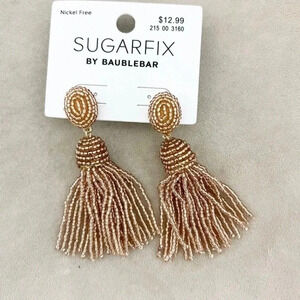 NWT Sugarfix by Baublebar Gold Beaded Drop Earrings 21